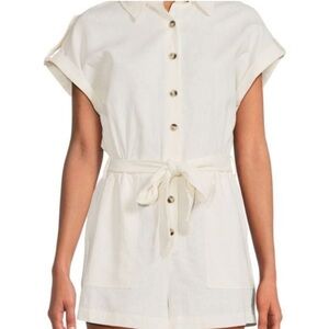 Linen Short sleeve jumpsuit